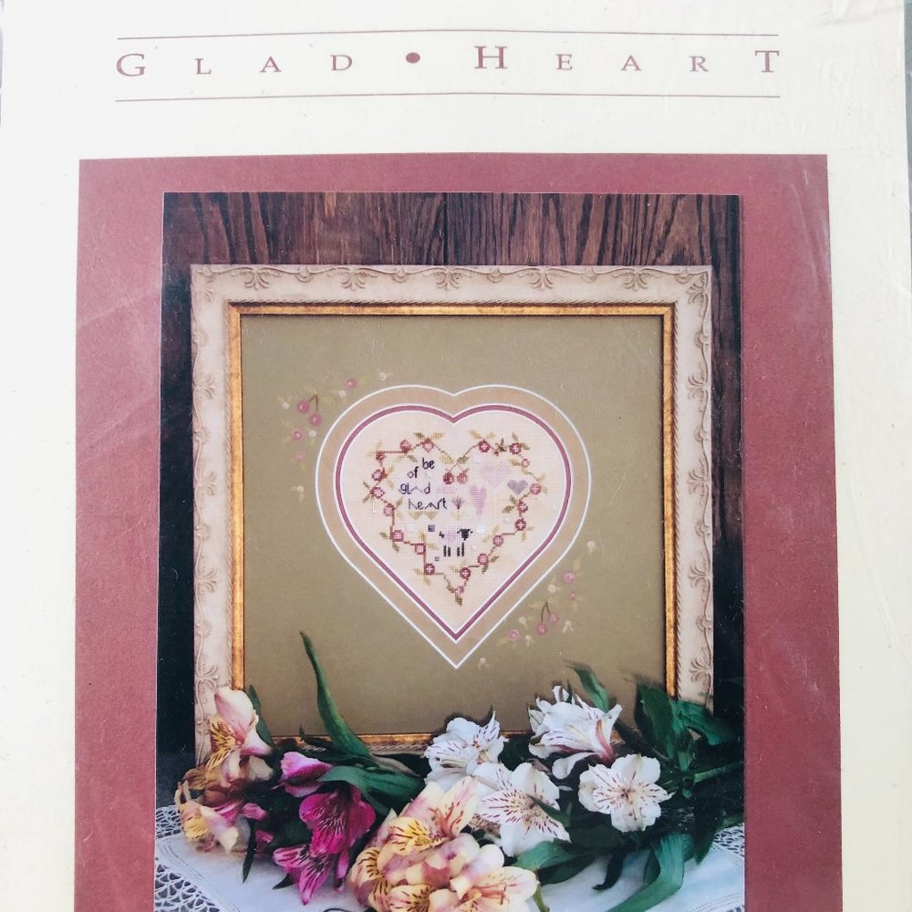 NEW Shepherds Bush Glad Heart Cross Stitch Kit Cottagecore Grand Millennial